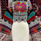 Afghan Top, Upper Body Afghan Women Handmade Dress with White Handmade Chirma #2120