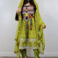 Afghani Kuchi Velvet Gand E Afghani With Silver Chirma Afghani Women Dress #2112