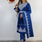 Afghani Hazaragi Dress with White Gull Duzi and Cotton Material #2053