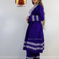 Afghani Hazaragi Dress with White Gull Duzi and Cotton Material #2051