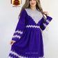 Afghani Hazaragi Dress with White Gull Duzi and Cotton Material #2051