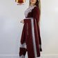 Afghani Hazaragi Dress with White Gull Duzi and Cotton Material #2054