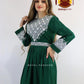 Afghani Hazaragi Dress with White Gull Duzi and Cotton Material #2055