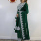 Afghani Hazaragi Dress with White Gull Duzi and Cotton Material #2055