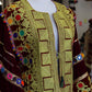 Top Upper Body Afghan Women Handmade Dress with Yellow Handmade Chirma #2103