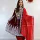 Afghan New Desgin Velvet Gand E Afghani White Gulabaton Afghan Women Dress #2046