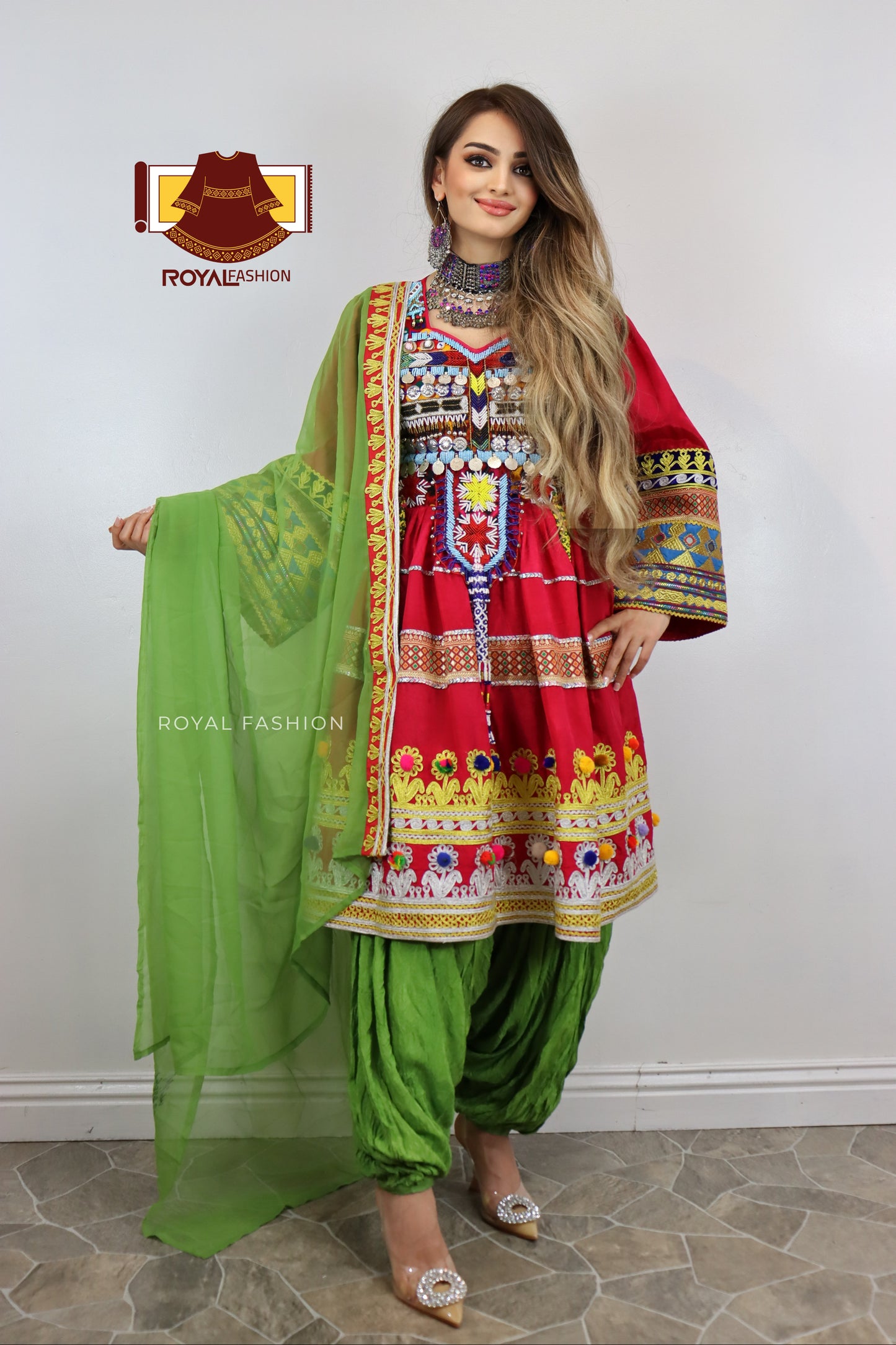 Afghani New Kuchi Dress Traditional Afghan Women Clothes #2114