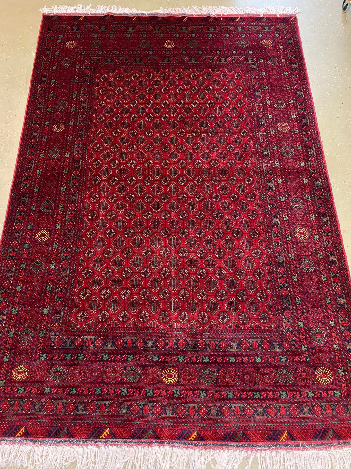 Afghan Morigul 6.5ftx10ft Handmade Rug From Mazar I Sharif Natural Handmade Rug Pure Biljik Wool