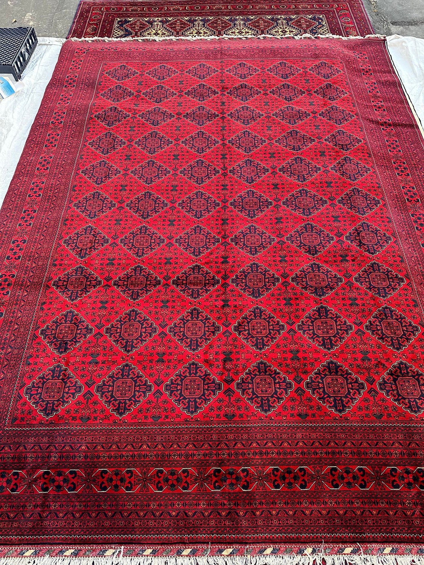 Khan Muhammadi Handmade Afghani Red Rug