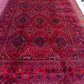 Handmade 6.5ftx10ft Afghani Red Rug