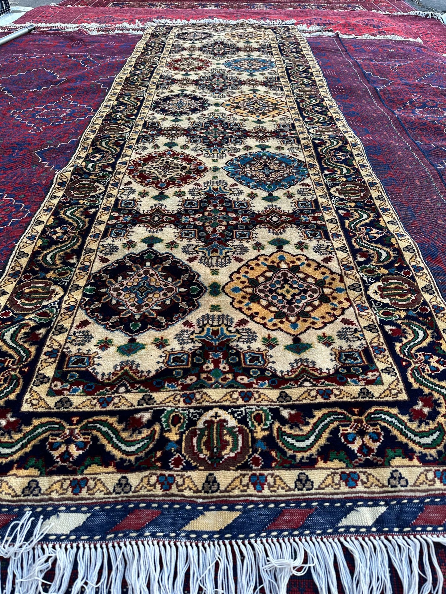 Handmade Afghani Chobrang Runner 10ft long