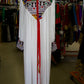 Afghan New Design White Women Chapan With Handmade Chirma #2060