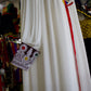 Afghan New Design White Women Chapan With Handmade Chirma #2060