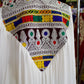 Afghan New Design White Women Chapan With Handmade Chirma #2060