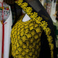 New Design Gand E Afghani With Yellow Machine made Chirma Afghan Women Dress #2059