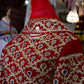 Afghan Women Red Velvet Gand E Afghani With Hand Worked Mirror #2058