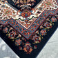 Navy Persian Design Isfahan Carpet With Big Flower #3028