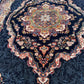 Navy Persian Design Isfahan Carpet With Big Flower #3028