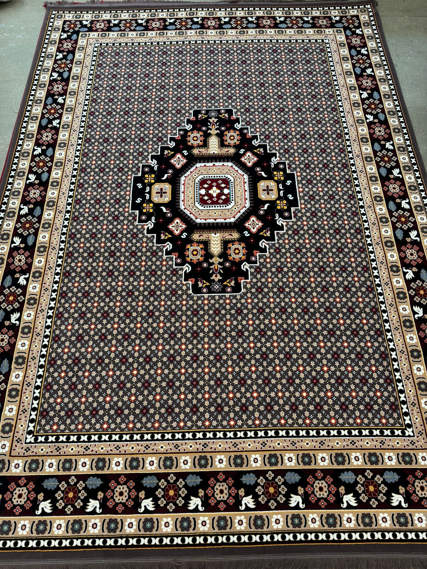 Afghani New Design Brown Color Persian Carpet With High Quality (700 SHANA) #3055