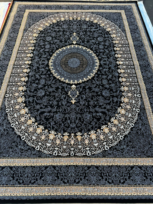 Afghani  New Design Black Color Persian Carpet With High Quality (700 SHANA) #3052