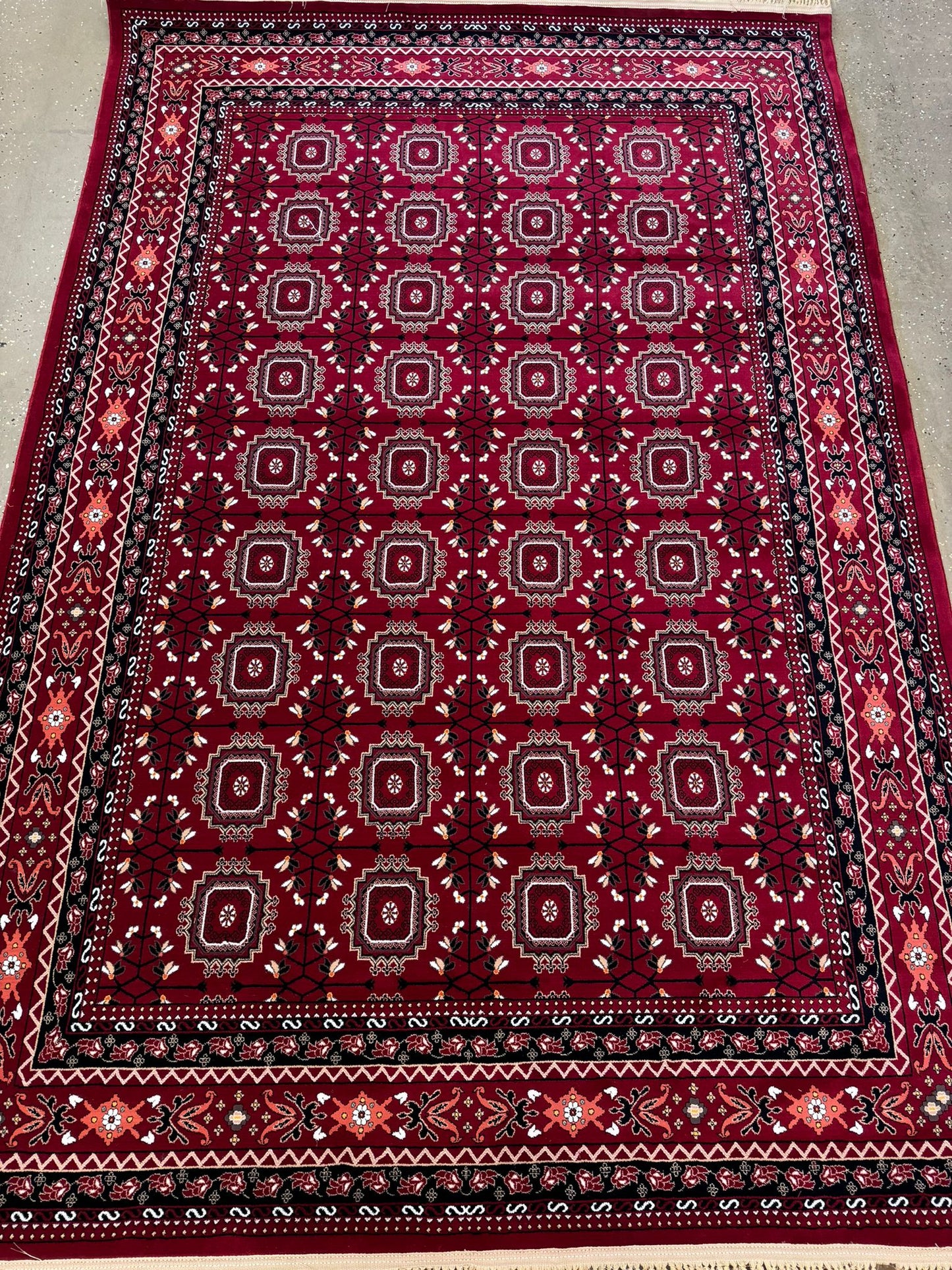 Afghani Design Red Persian Carpet With High Quality (700 SHANA) #3049