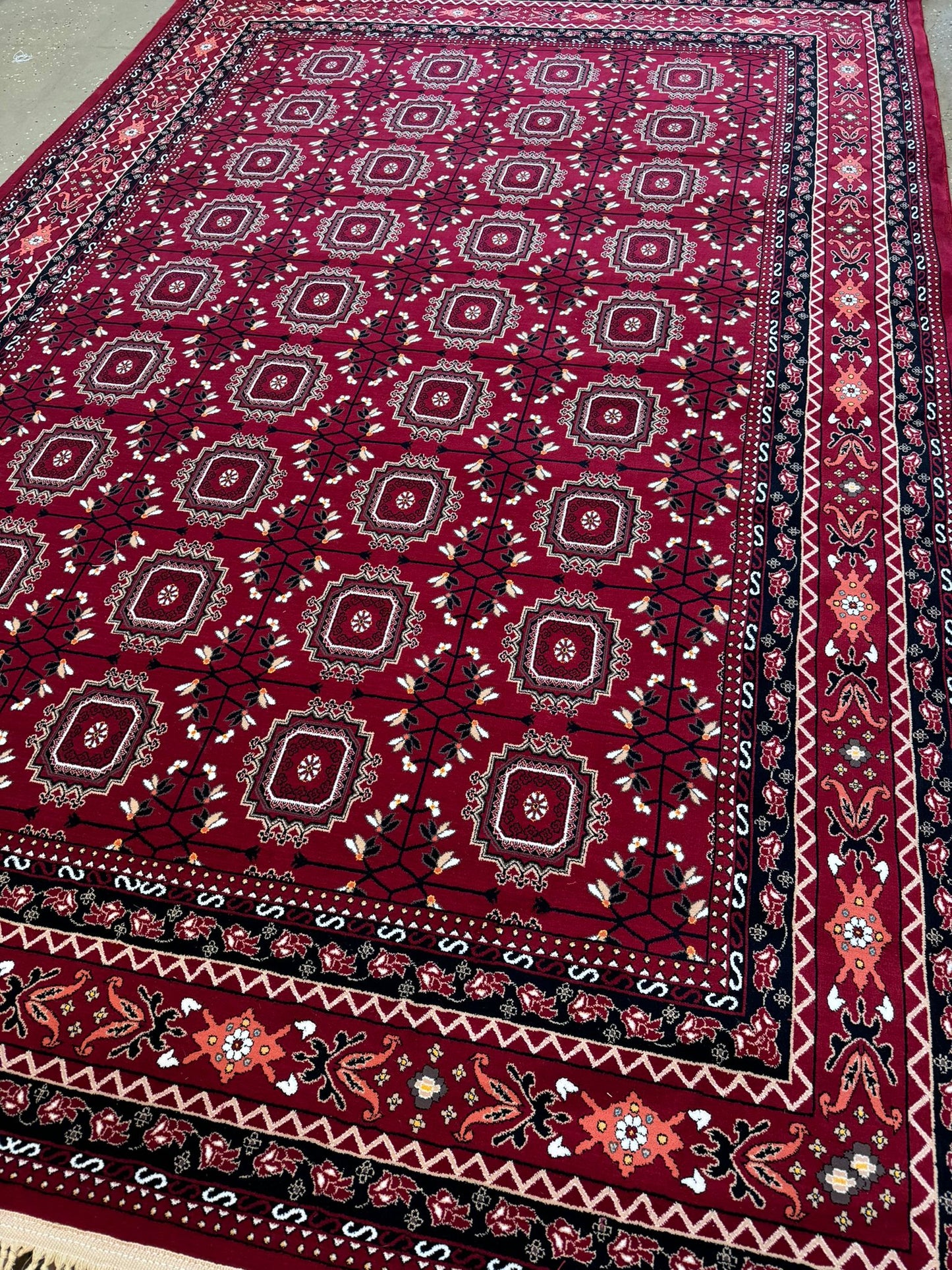 Afghani Design Red Persian Carpet With High Quality (700 SHANA) #3049