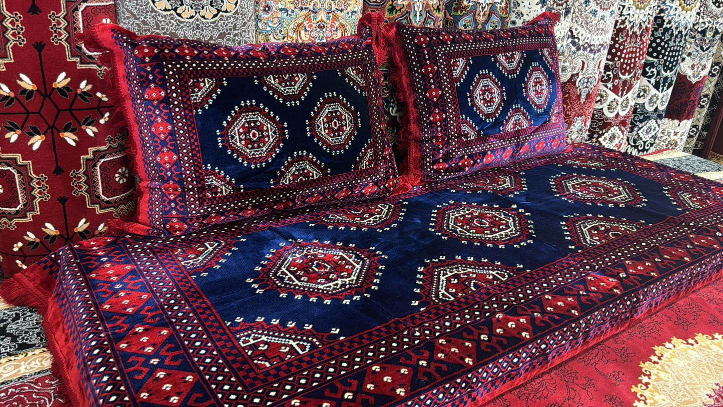 Navy And Red Color Turkish Toshak Cover With High Quality #3041