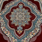 Red Color Kashan Area Rug 1200 Reeds High Quality Carpet #5486A