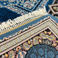 Dark Blue Color Kashan Area Rug 1200 Reeds High Quality Carpet #5511A