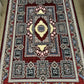 Red Color Kashan Area Rug 1200 Reeds High Quality Carpet #5511A