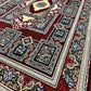 Red Color Kashan Area Rug 1200 Reeds High Quality Carpet #5511A