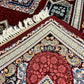 Red Color Kashan Area Rug 1200 Reeds High Quality Carpet #5511A