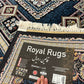 Black Color Kashan Area Rug 1200 Reeds High Quality Carpet #5511A