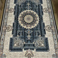 Black Color Kashan Area Rug 1200 Reeds High Quality Carpet #5514A