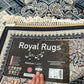 Black Color Kashan Area Rug 1200 Reeds High Quality Carpet #5514A