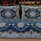 Blue Turkish High Quality Velvet Custom Made Toshak Cover #3052