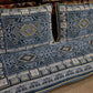 Blue Turkish High Quality Velvet Custom Made Toshak Cover #3046