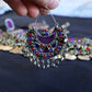 Afghan Handmade Kuchi Design Neckless With Earrings, Head Piece, and Beautiful Ring