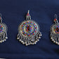 Afghan Handmade Kuchi Design Neckless With Earrings, Head Piece, and Beautiful Ring