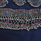 Afghan Handmade Kuchi Design Neckless With Earrings, Head Piece, and Beautiful Ring