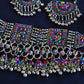 Afghan Handmade Kuchi Design Neckless With Earrings, Head Piece, and Beautiful Ring