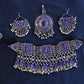 Afghan Handmade Kuchi Design Neckless With Earrings, Head Piece, and Beautiful Ring