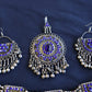 Afghan Handmade Kuchi Design Neckless With Earrings, Head Piece, and Beautiful Ring