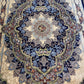 ‌Navy Isfahan Persian Design High Quality Machine Made Carpet #3008