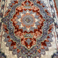 Orange Isfahan Persian Design High Quality Machine Made Carpet #3021