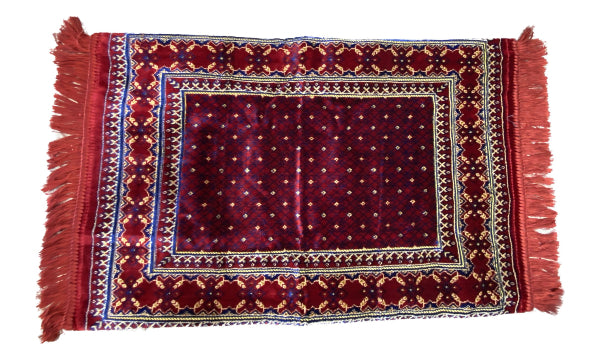 Afghani Design Matters and Pillows Cover With High Quality Red and Blue Colors