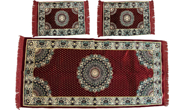 Afghani Design Matters and Pillows Cover With High Quality Red, Yellow, and Green Colors