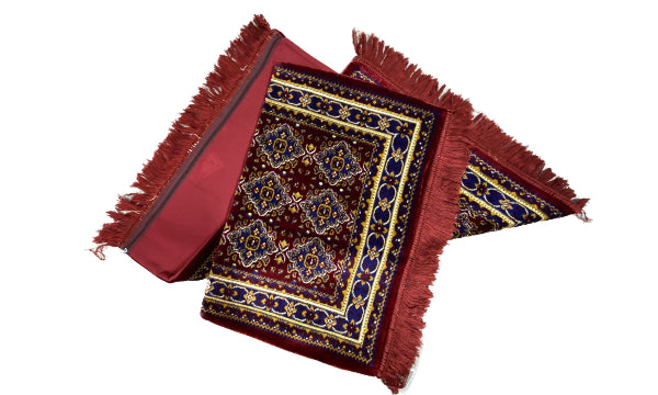 Afghani Design Matters and Pillows Cover With High Quality Red, Blue, and Yellow Colors