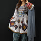 Afghani Gray Gand E Afghani Handmade Afghan Women Dress #2019