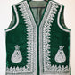 White & Green Vest